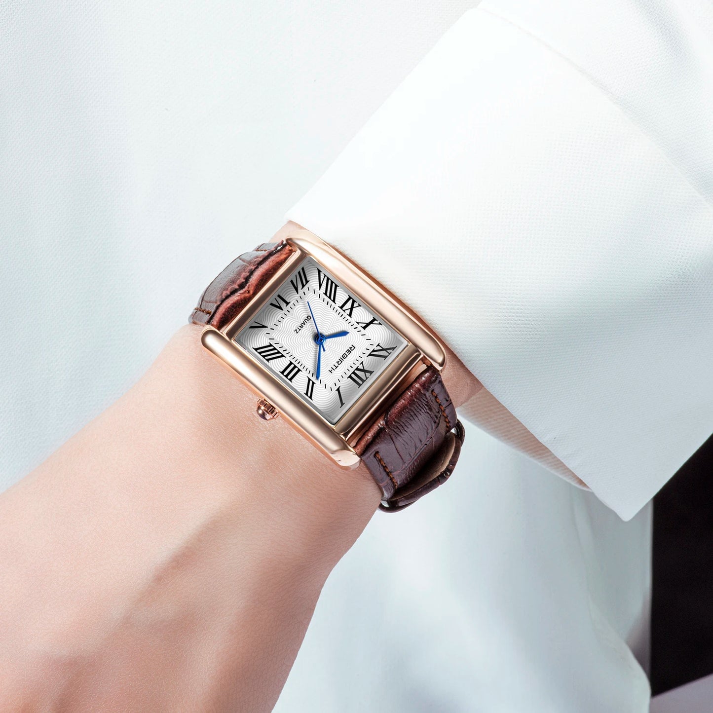 Square Leather Watch