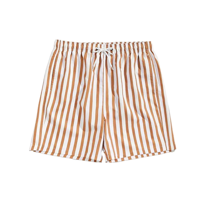 Striped Swim Trunks