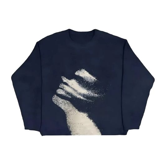 Raised Fist Knit Sweater