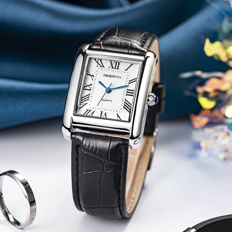 Square Leather Watch
