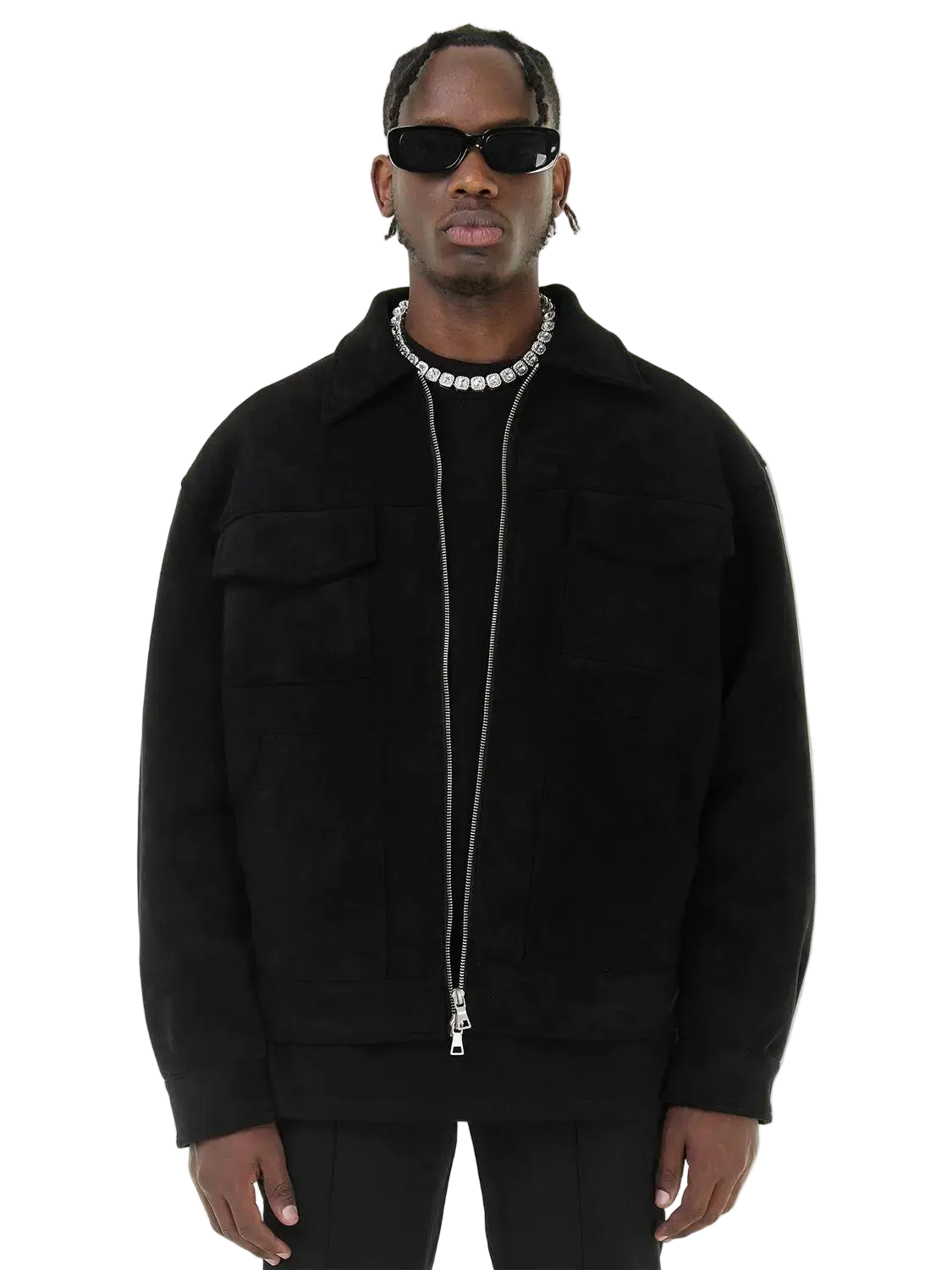 Suede Zip Jacket
