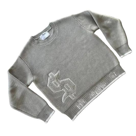 Emblem Knit Crewneck