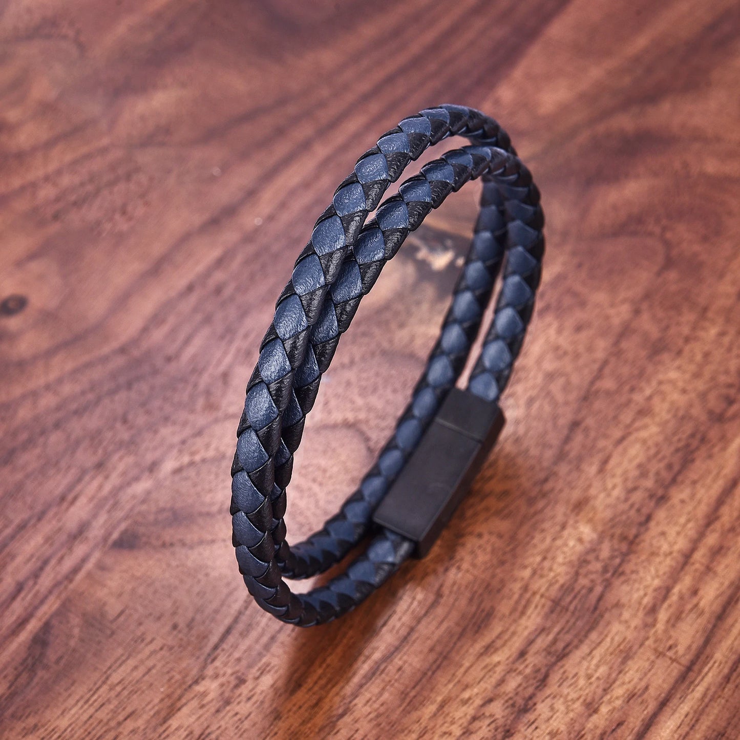 Black Leather Bracelet