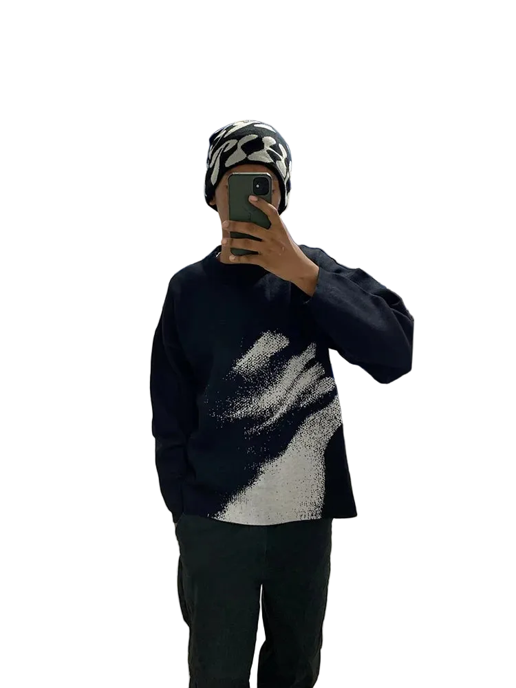 Raised Fist Knit Sweater